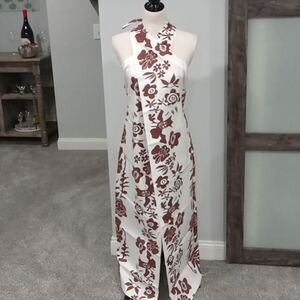 Beautiful brown and white sarong / dress / cover up directly from Hawaii. NWOT